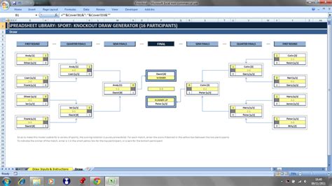 knockout draw generator free